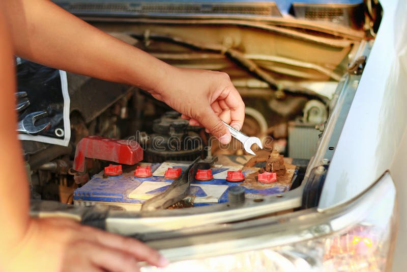 Testing Your Battery before Leaving Will Make You Confident. Stock