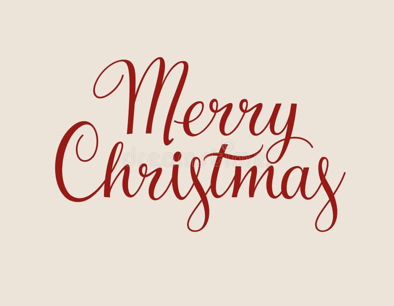 Testo di Buon Natale Illustrazione di vettore Letterin calligrafico illustrazione di stock Testo di Buon Natale Illustrazione di vettore Letterin calligrafico illustrazione di stock