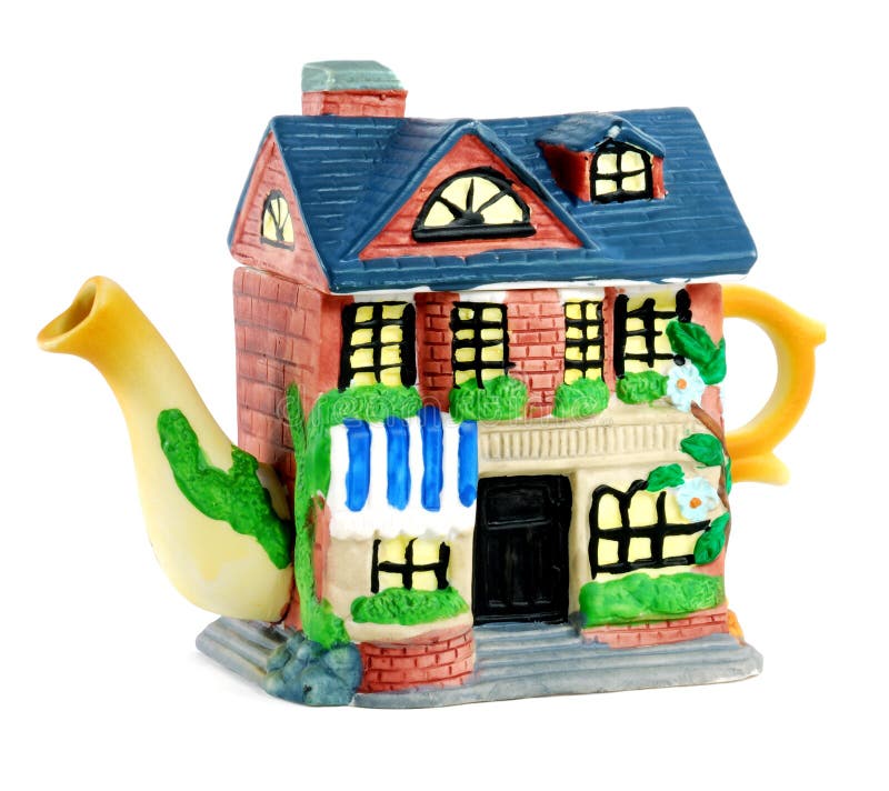 Tetera china sobre fondo blanco foto de archivo libre de regalías