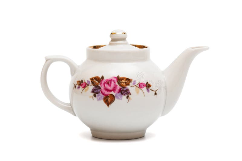 Tetera de la porcelana imágenes de archivo libres de regalías