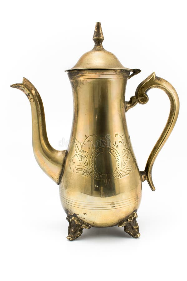 Tetera de plata antigua foto de archivo Tetera de plata antigua foto de archivo
