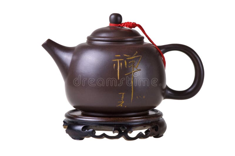 Tetera china de arcilla imágenes de archivo libres de regalías