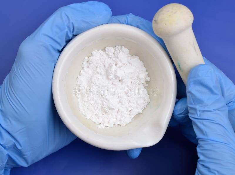 Tetrasodium pyrophosphate, also called sodium pyrophosphate, tetrasodium phosphate or TSPP. stock photo