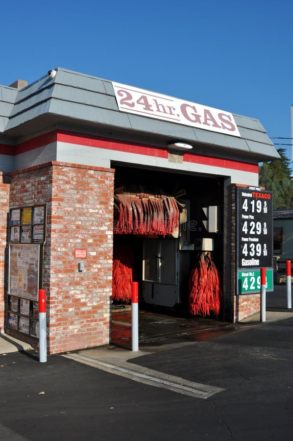 Car Wash in a Texaco Oil Station Editorial Stock Photo Image of 24hr