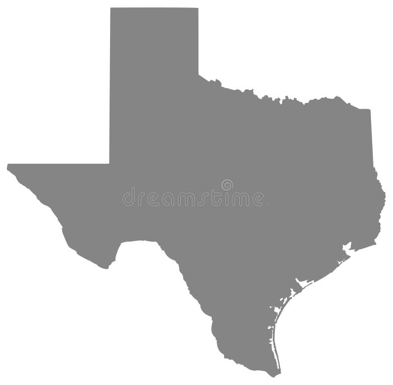 Texas-Karte - der zweitgrösste Zustand in den Vereinigten Staaten lizenzfreie abbildung Texas-Karte - der zweitgrösste Zustand in den Vereinigten Staaten lizenzfreie abbildung
