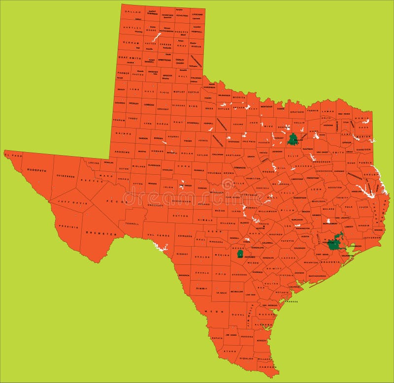 Political Map Of Texas Political Map Of The State Of Texas Showing Images