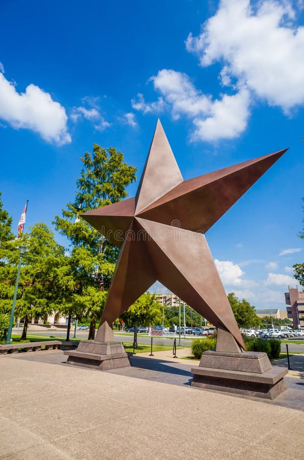 Texas Star in front of the Bob Bullock Texas State History Museum in downtown Austin