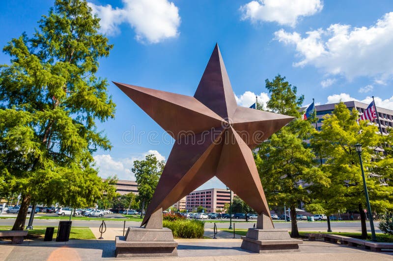 Texas Star in front of the Bob Bullock Texas State History Museum in downtown Austin