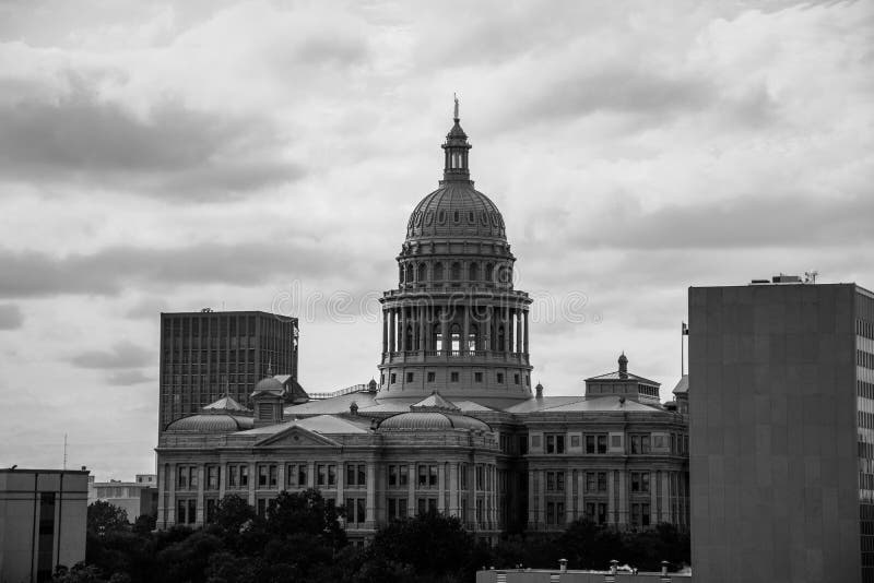 Texas State Capitol Building i Austin, främre sikt