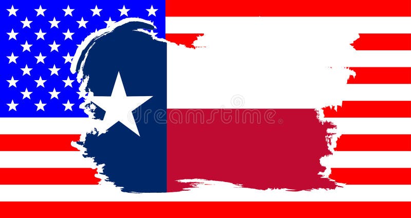 texas state flag waving clipart