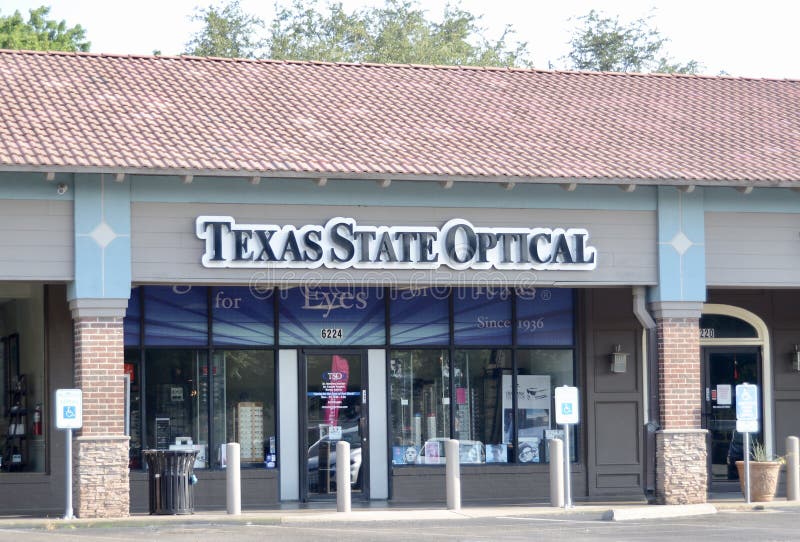 Texas State Optical, Fort Worth, Texas Imagem de Stock Editorial