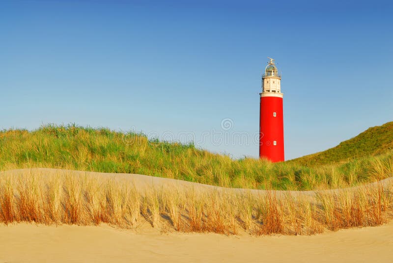 Texel Leuchtturm stockfotografie Texel Leuchtturm stockfotografie