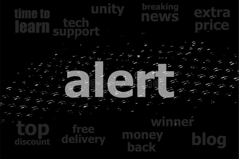 Text Alert. Security Concept . Icons Set. Flat Pictogram. Sign and