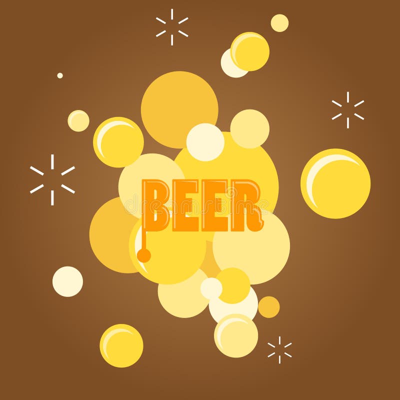 Text and beer bubble stock vector. Illustration of object 82624161