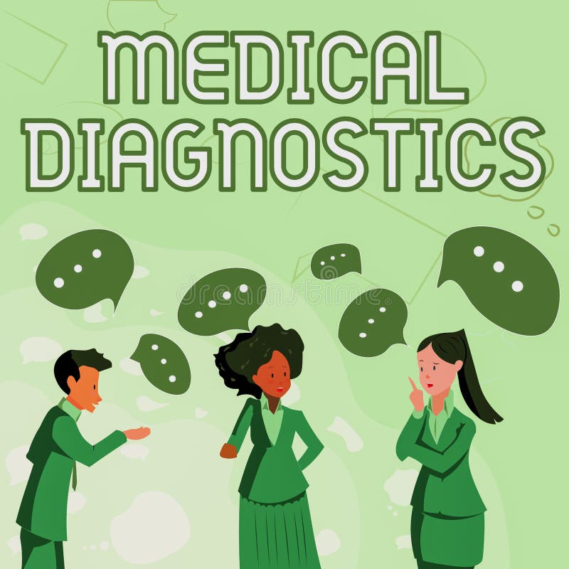 Text Caption Presenting Medical Diagnostics. Concept Meaning a Symptom