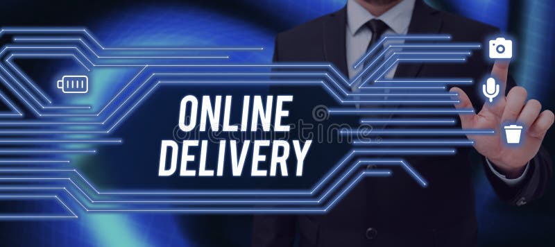 Text Caption Presenting Online Delivery Concept Meaning The Act Or text-caption-presenting-online-delivery-concept-meaning-the-act-or