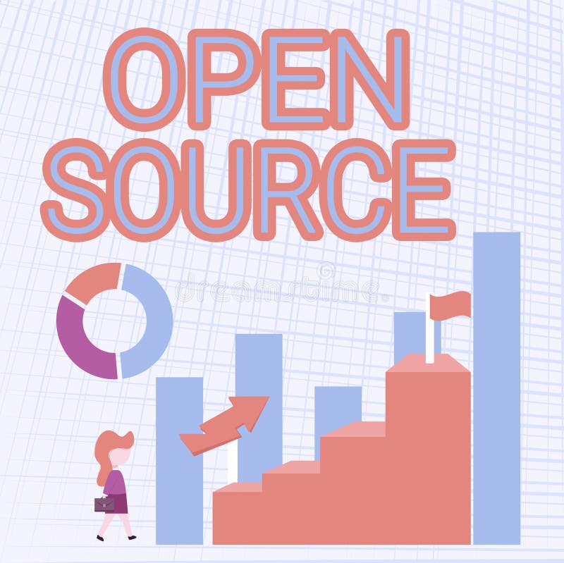 Text caption presenting open source word written on contains the 