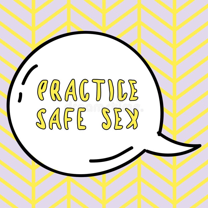 Practice Safe Sex Information Sign Stock Illustrations 4 Practice