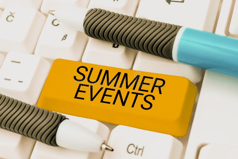 Text Caption Presenting Summer Events. Business Approach Celebration