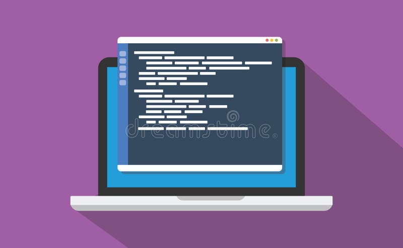 Text Code Editor Programming On Top Of Laptop Display Stock Illustration Illustration Of Element Developer Text Code Editor Programming On Top Of Laptop Display Stock Illustration Illustration Of Element Developer