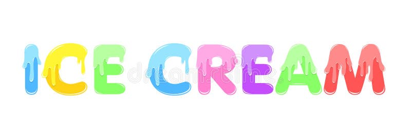 Download Text Design ICE CREAM stock vector. Illustration of cream ...