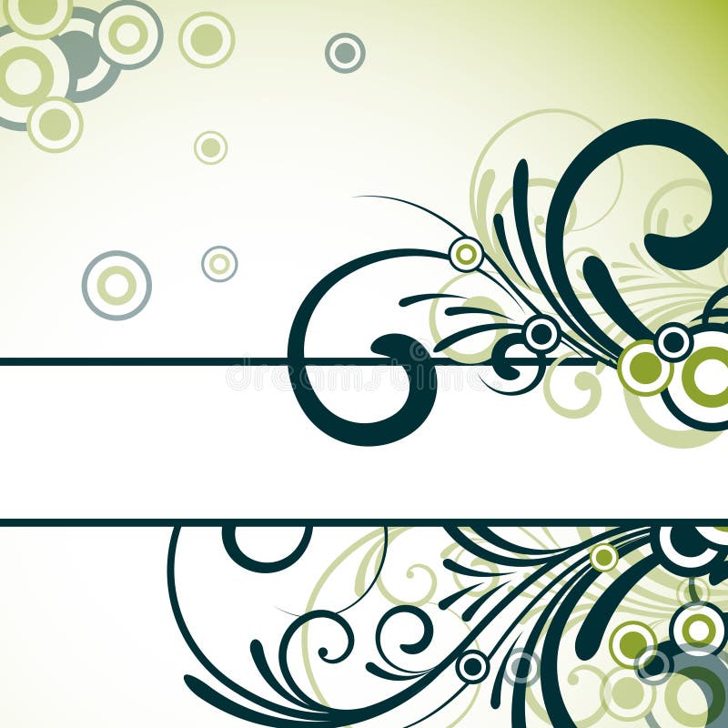 Text frame with floral design