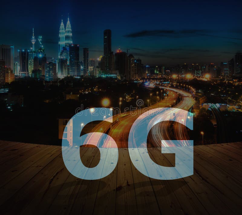 text 6G på Kuala Lumpur Malaysia arkivfoto text 6G på Kuala Lumpur Malaysia arkivfoto