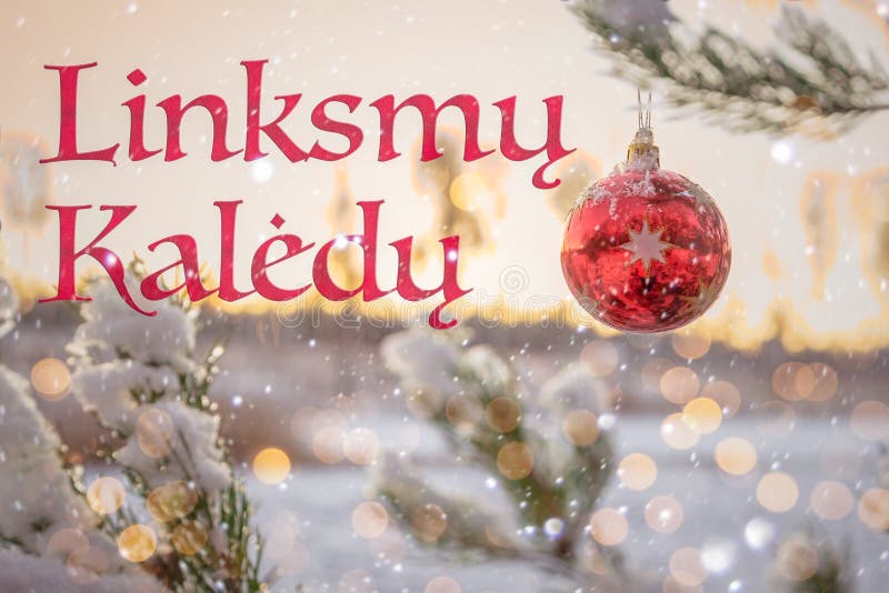 Merry Christmas In Lithuanian 