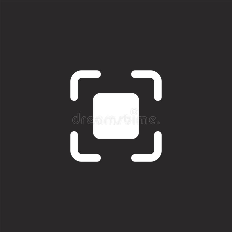 Text icon. Filled text icon for website design and mobile, app development. text icon from filled selection and cursors collection royalty free illustration