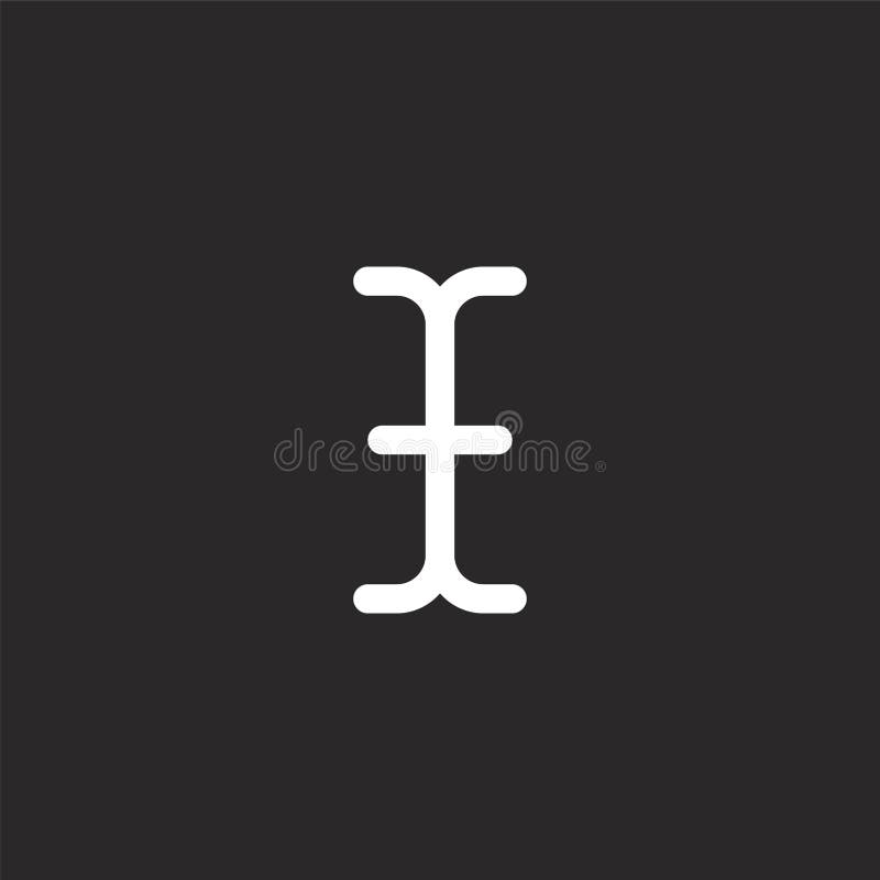 Text icon. Filled text icon for website design and mobile, app development. text icon from filled selection and cursors collection stock illustration