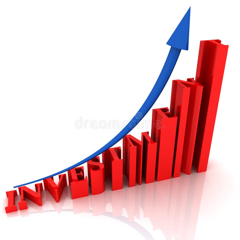 Text INVESTITION vektor abbildung Text INVESTITION vektor abbildung