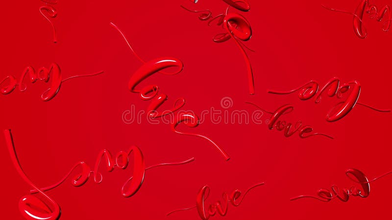 Text Loves in red. vector illustration