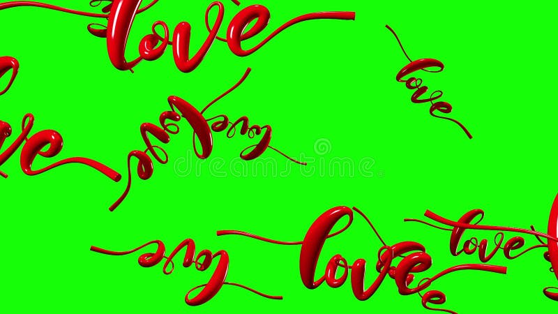 Text Loves in red. vector illustration