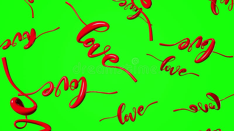 Text Loves in red. vector illustration