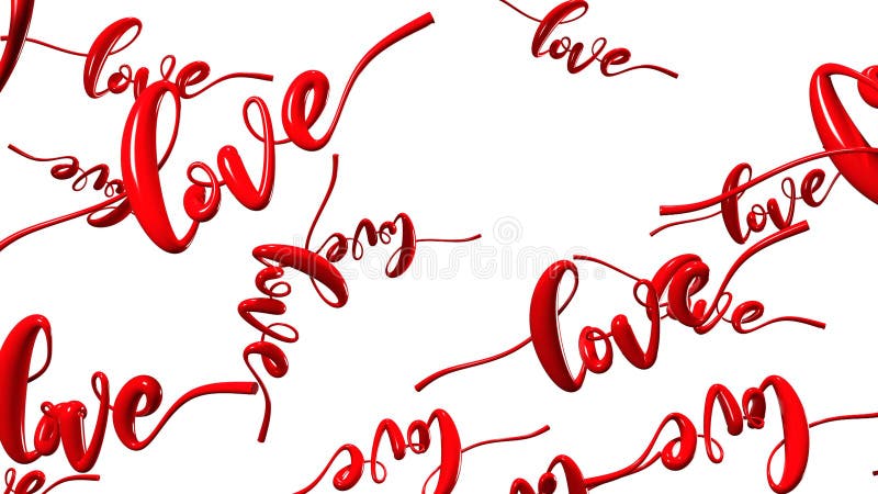 Text Loves in red. royalty free illustration