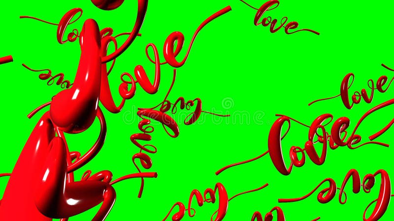 Text Loves in red. stock illustration