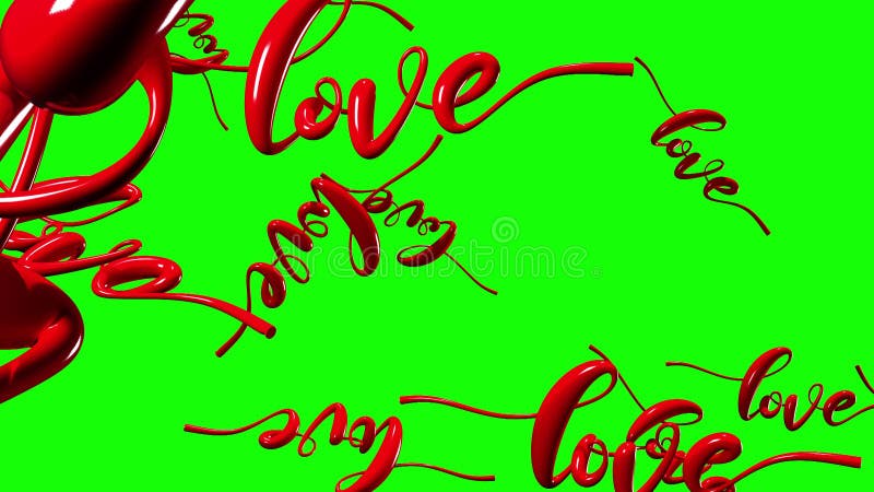 Text Loves in red. royalty free illustration