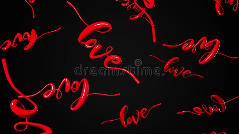 Text Loves in red. royalty free illustration