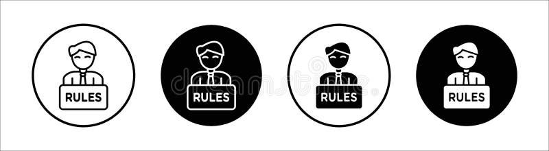 Text rules flat line icon set. Text rules Thin line illustration vector. Text rules icon Vector symbol or sign set collection in black and white outline
