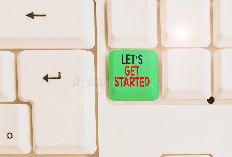 Text schreiben Let's Get Startup Business-Konzept für den Anfang oder die Arbeit an etwas, das Sie begonnen hatten stockfotografie Text schreiben Let's Get Startup Business-Konzept für den Anfang oder die Arbeit an etwas, das Sie begonnen hatten stockfotografie