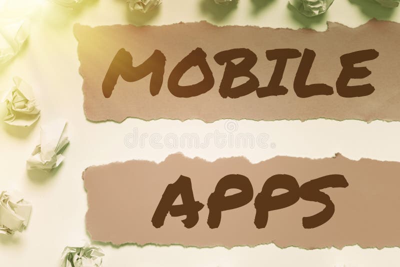 Conceptual display Mobile Apps. Internet Concept a software application designed to run on handheld devices. Text showing inspiration Mobile Apps, Word for a software application designed to run on handheld devices