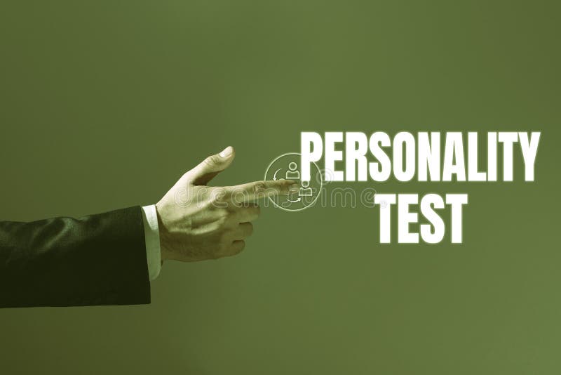 Text Showing Inspiration Personality Test. Business Concept a Method of