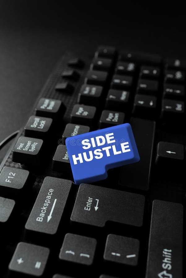 Hustle concept view stock photo. Image of text, paper - 264433096