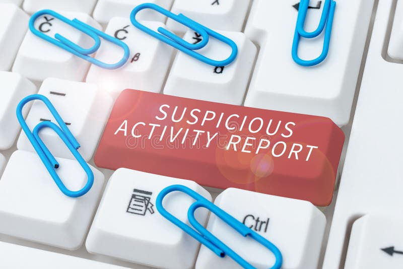 Text Showing Inspiration Suspicious Activity Report. Business Showcase