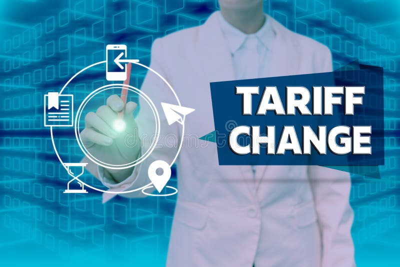 text-sign-showing-tariff-change-business-concept-amendment-of-import