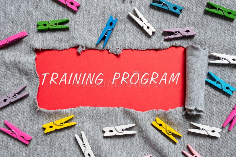 Text Showing Inspiration Training Program. Concept Meaning Learn