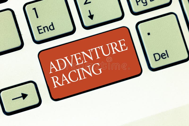 Text Sign Showing Adventure Racing. Conceptual Photo Disciplinary Sport