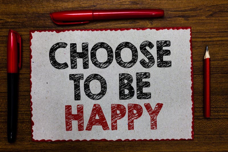 Decide to be happy. Наклейки chose your mood. Слово выбранное good.