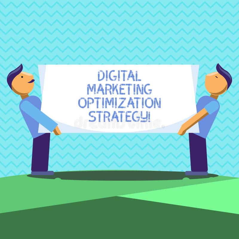 Text Sign Showing Digital Marketing Optimization Strategy ...
