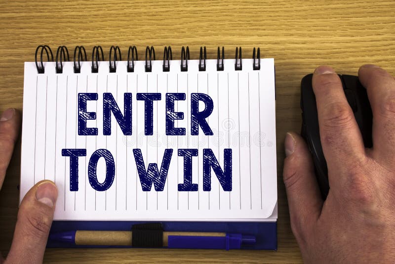 Win enter. Award or reward.